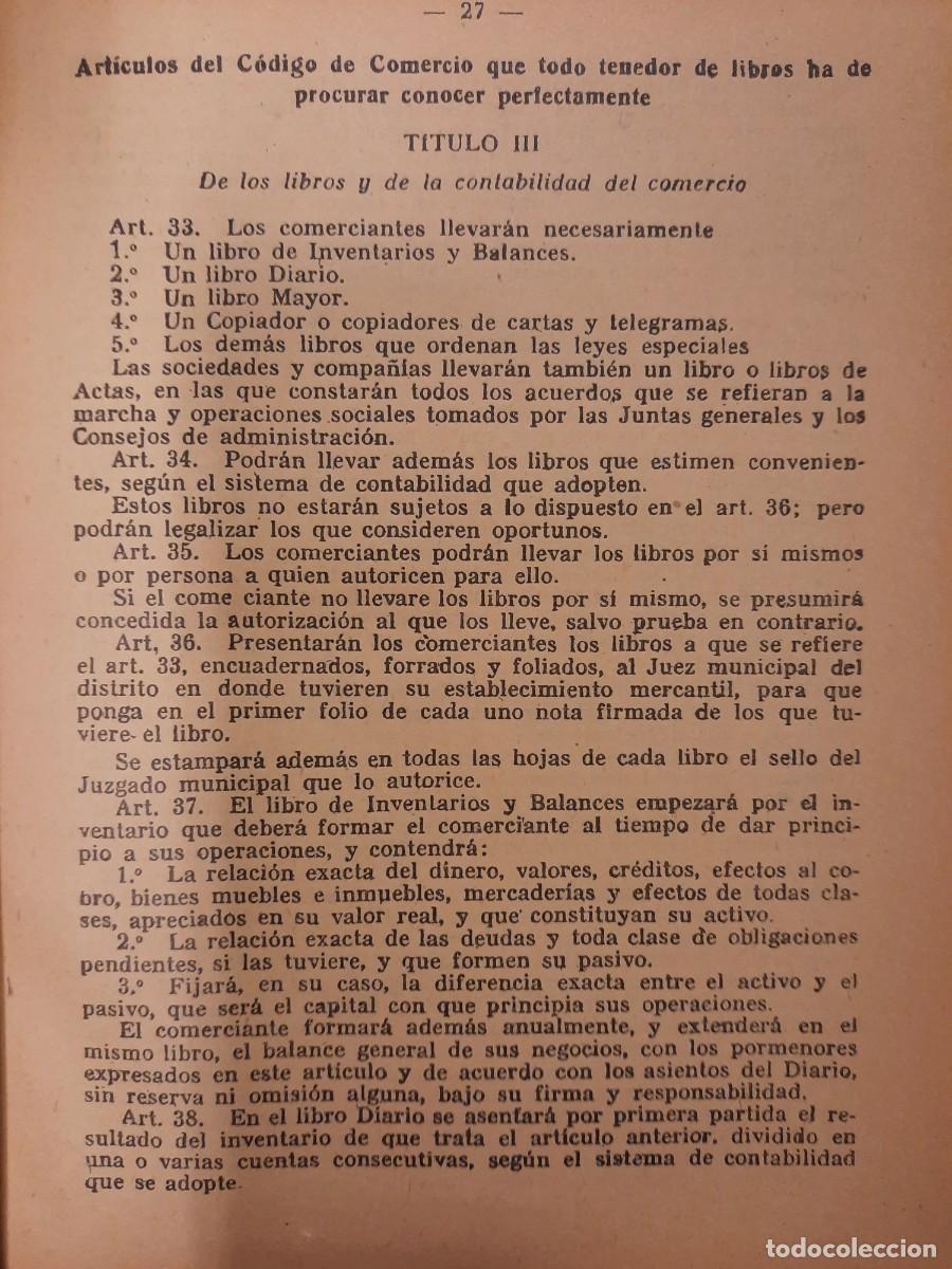 Libros de segunda mano: LIBRO. Tratado did&aacute;ctico te&oacute;rico pr&aacute;ctico de tenedur&iacute;a de libros. Bofill Trias. 1969 - Foto 8