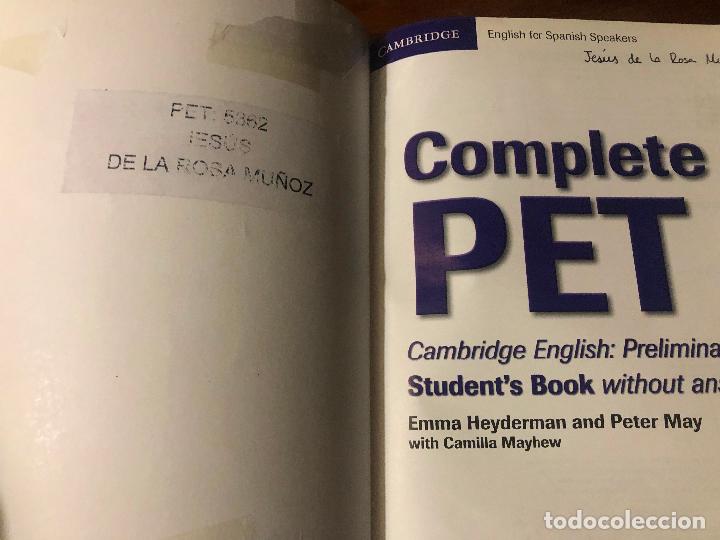 Libros de segunda mano: Complete PET Students Book with answers (CAMBRIDGE) NO CD - Foto 6