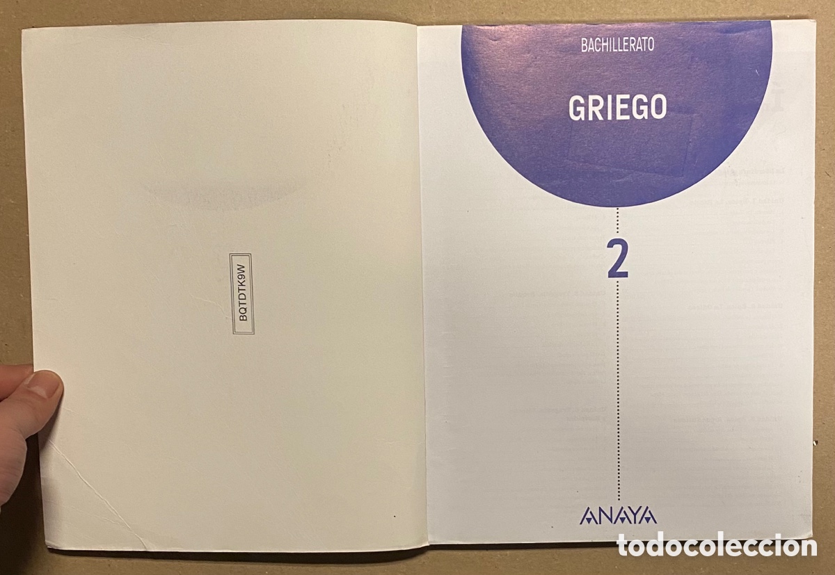 Libros de segunda mano: GRIEGO 2&ordm; BACHILLERATO. VV.AA. EDICIONES ANAYA 2016. - Foto 2