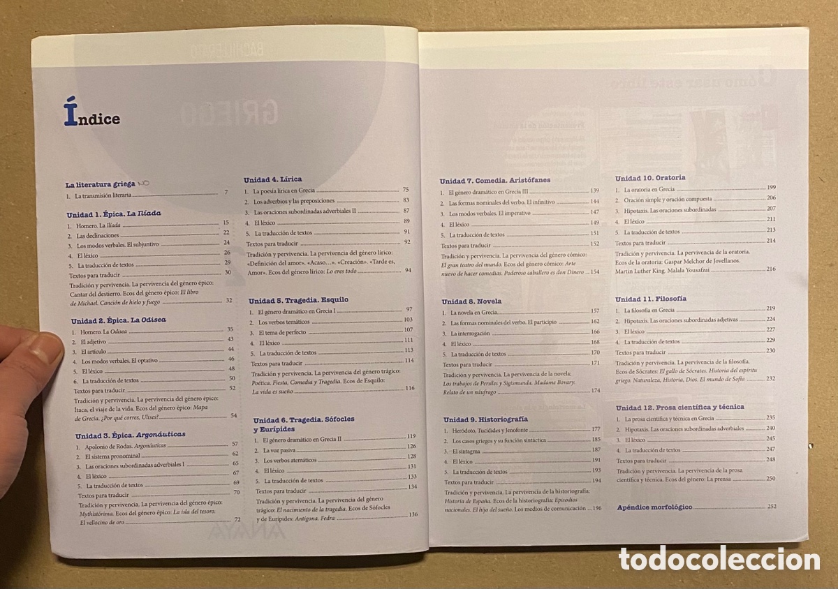 Libros de segunda mano: GRIEGO 2&ordm; BACHILLERATO. VV.AA. EDICIONES ANAYA 2016. - Foto 3
