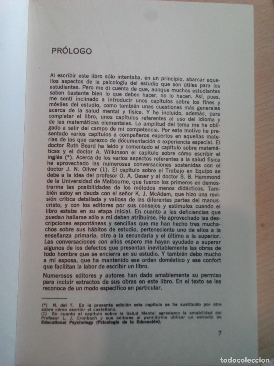 Libros de segunda mano: LIBRO. C&oacute;mo estudiar. Harry Maddox. 1969 - Foto 4