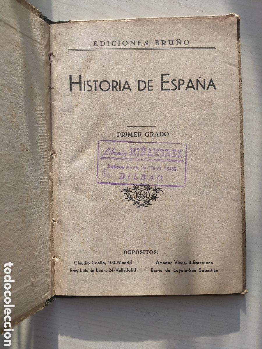 Libros de segunda mano: HISTORIA DE ESPA&Ntilde;A - PRIMER GRADO - EDICIONES BRU&Ntilde;O - Foto 2