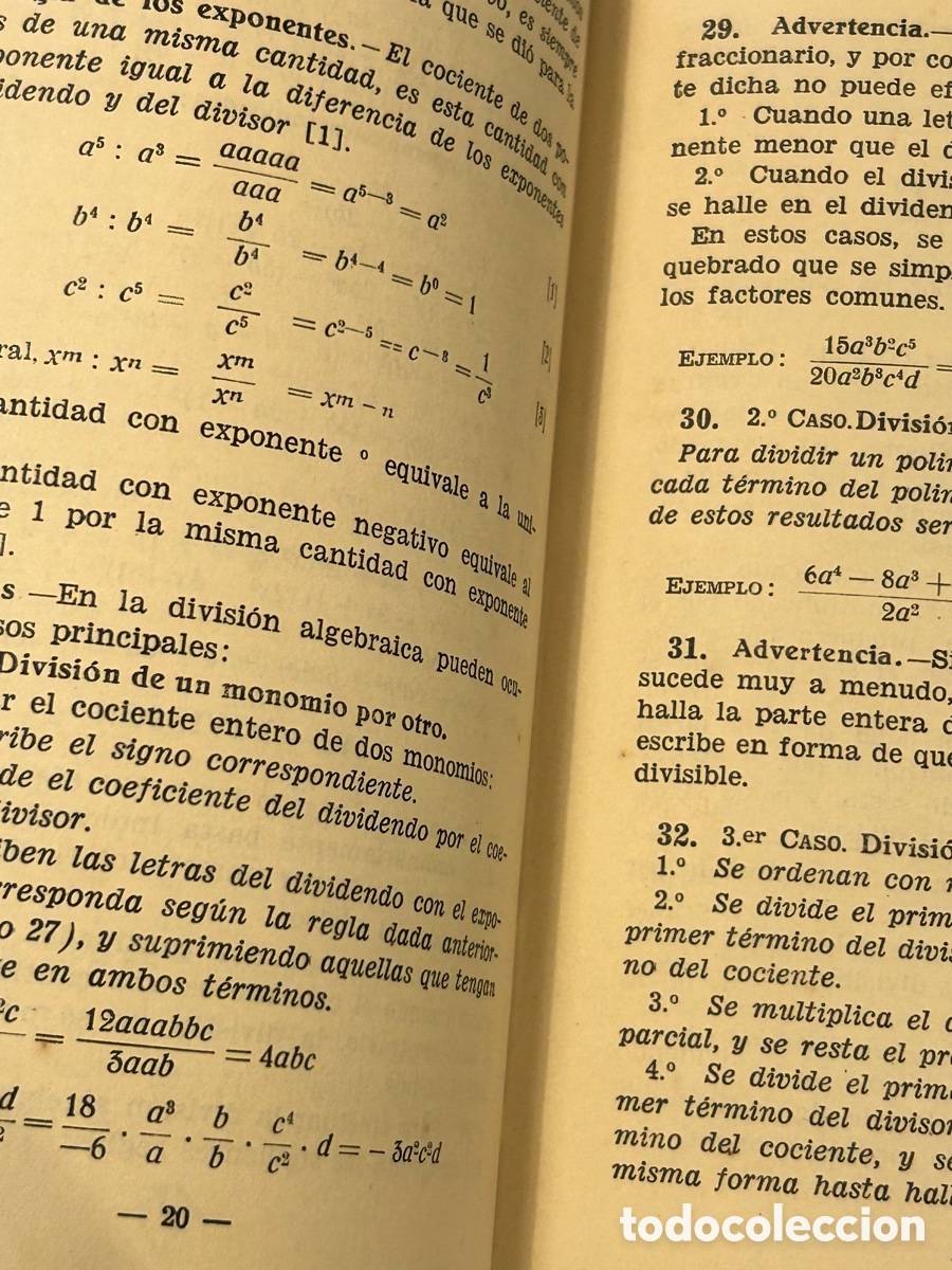 Libros de segunda mano: NOCIONES DE &Aacute;LGEBRA. DUOD&Eacute;CIMA EDICI&Oacute;N CORREGIDA. EDITORIAL BRU&Ntilde;O - Foto 4
