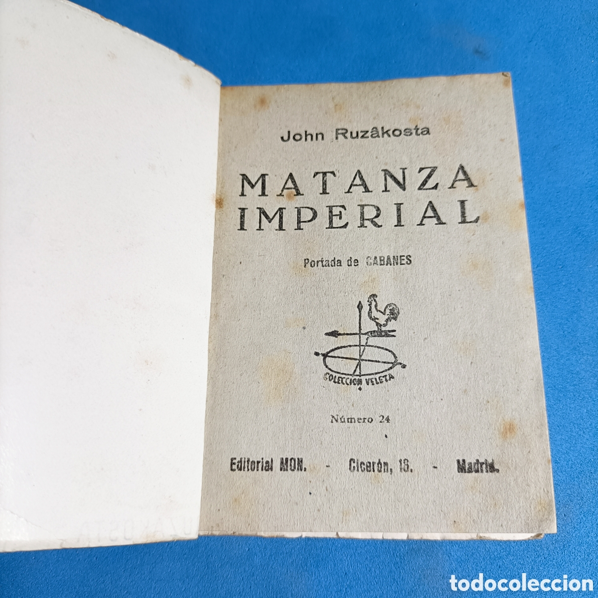 Libros de segunda mano: MINI LIBRO DE BOLSILLO. MATANZA IMPERIAL. №24 - Foto 3