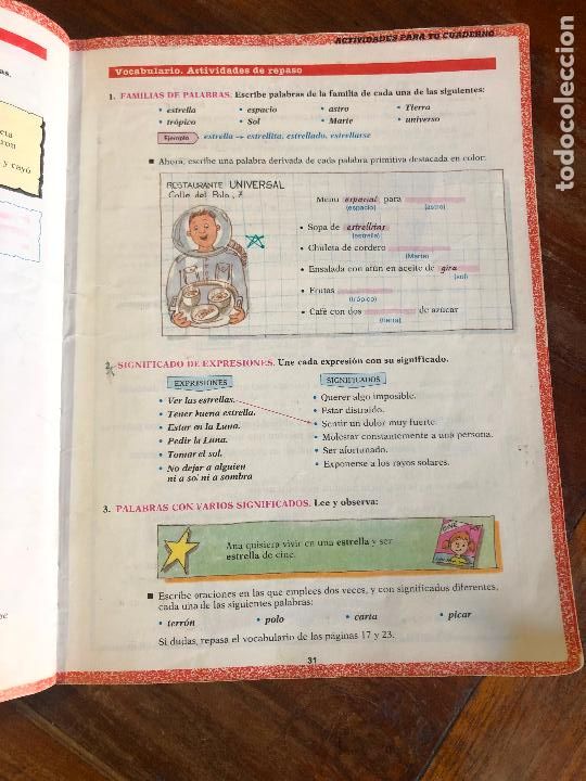 Libros de segunda mano: Libro EGB lenguaje 5 Santillana - Foto 3