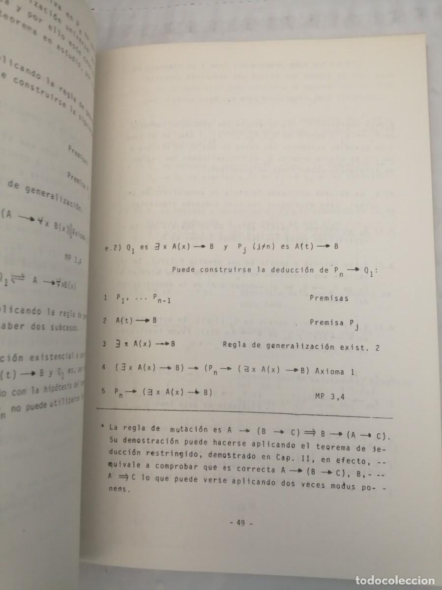 Libros de segunda mano: L&oacute;gica inform&aacute;tica II: C&aacute;lculo de Predicados - Foto 5