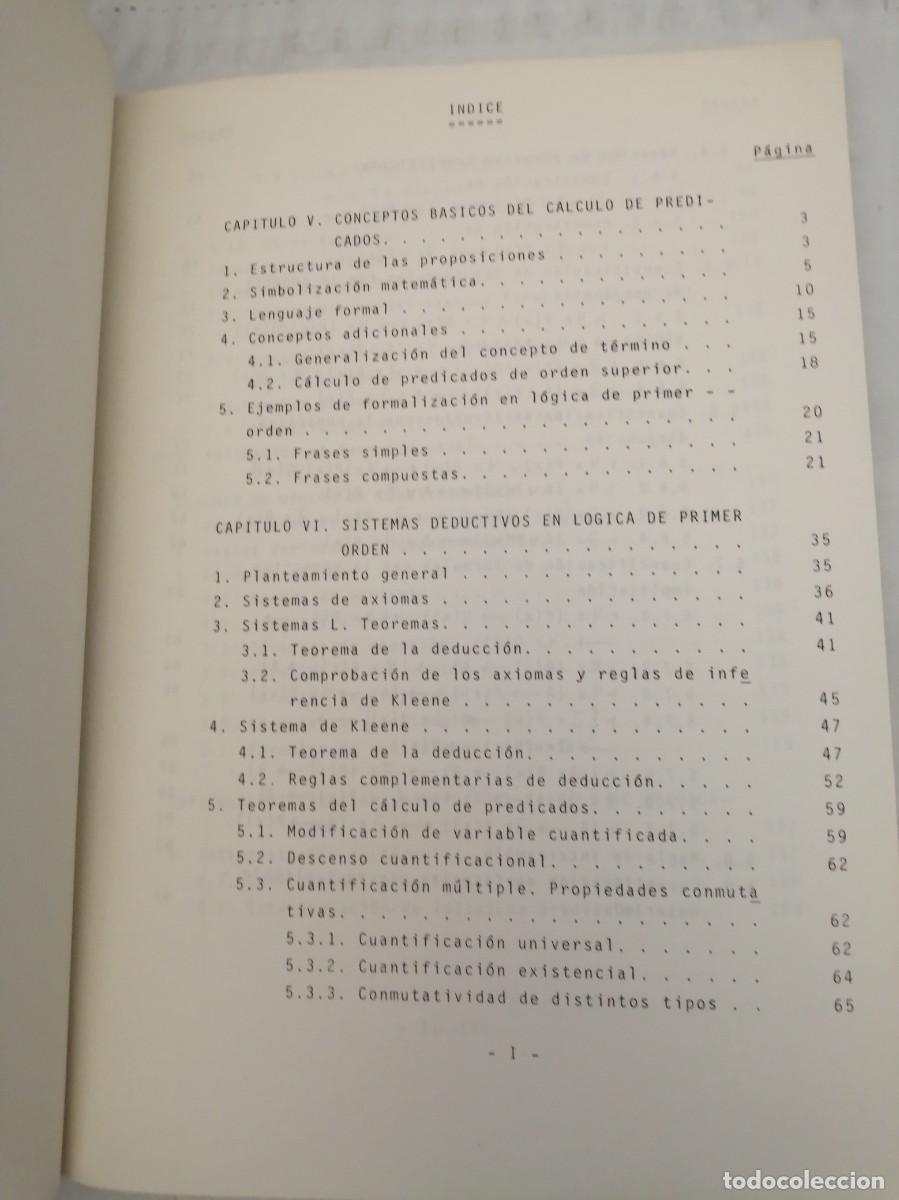 Libros de segunda mano: L&oacute;gica inform&aacute;tica II: C&aacute;lculo de Predicados - Foto 6