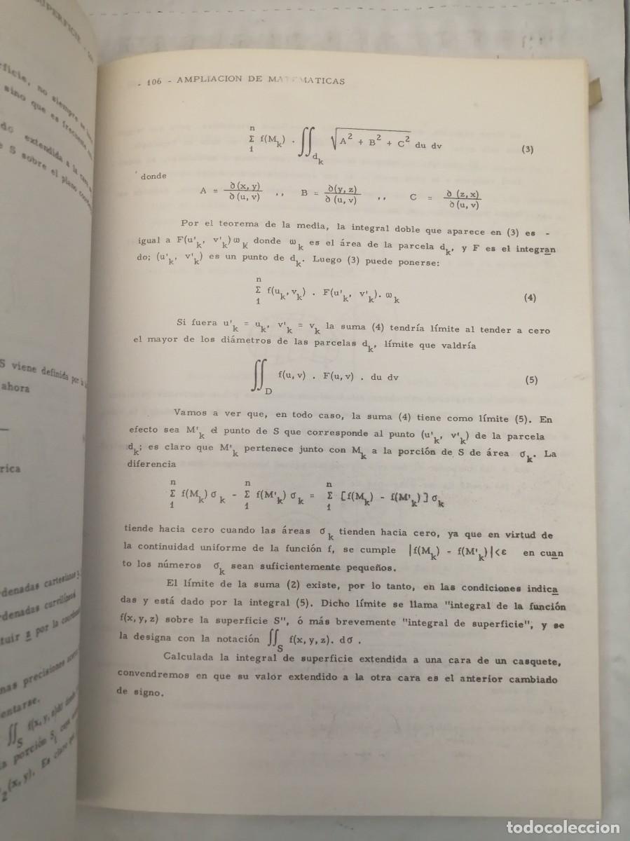 Libros de segunda mano: Ampliaci&oacute;n de Matem&aacute;ticas, 1&ordf; (Primera) Parte - Foto 3