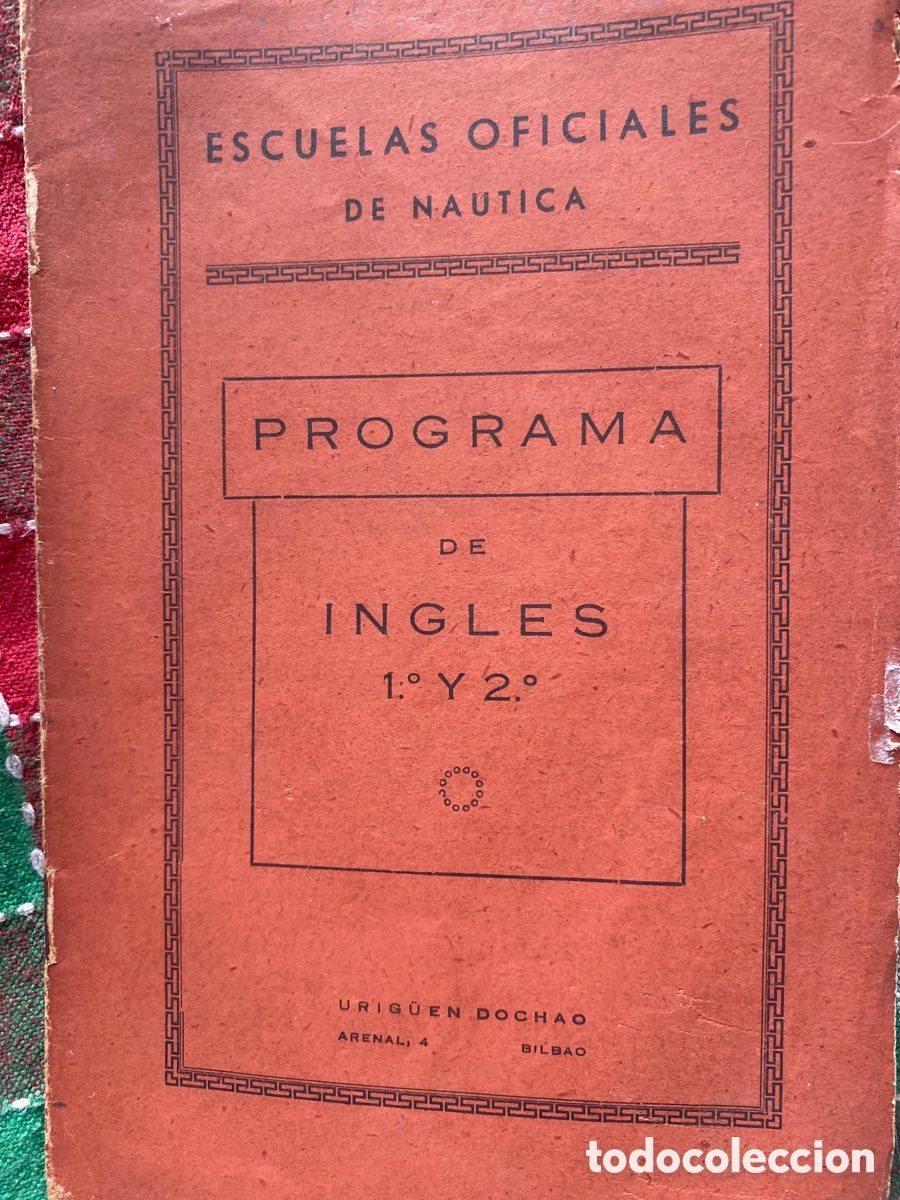 Libros de segunda mano: Programa de ingles escuela of&iacute;ciales de n&aacute;utica - Foto 1