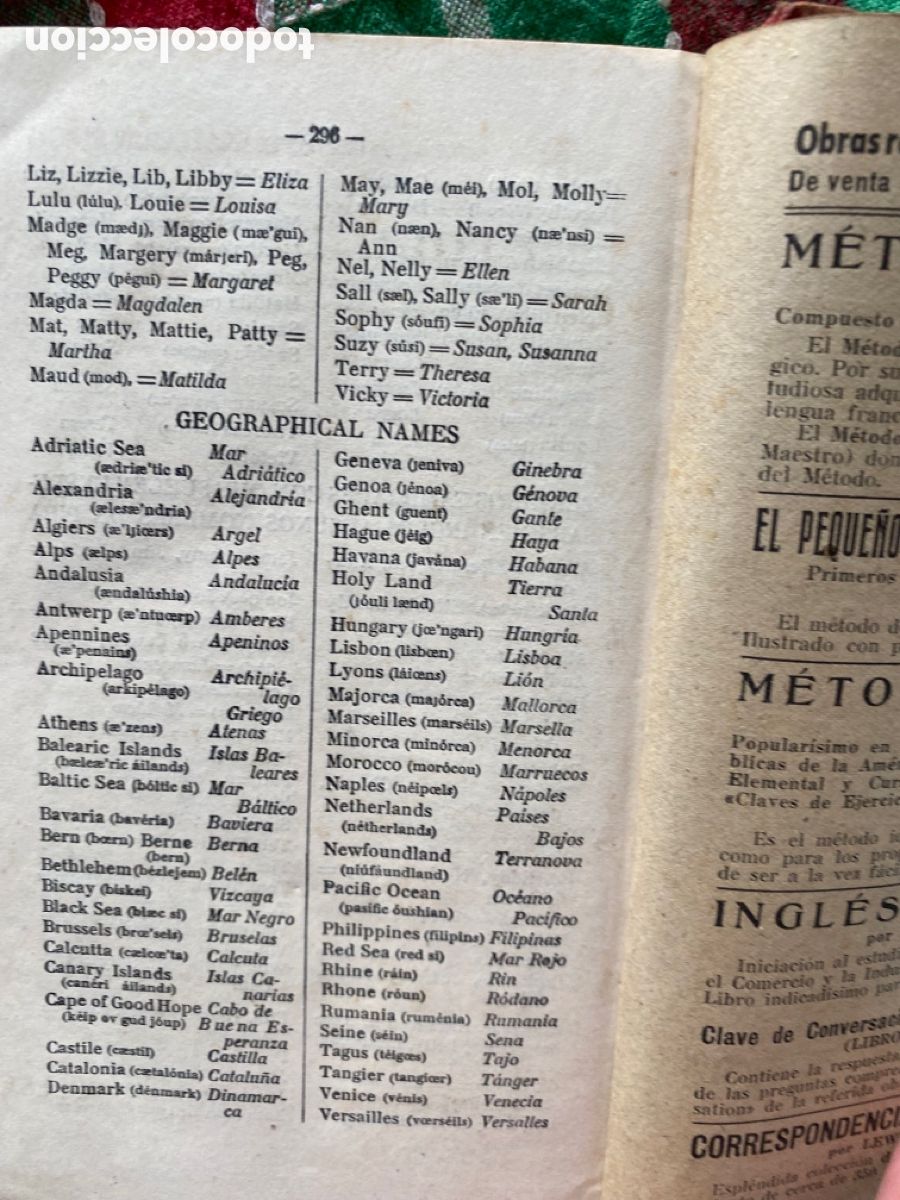 Libros de segunda mano: Libro antiguo del maestro de ingl&eacute;s 1943 - Foto 6