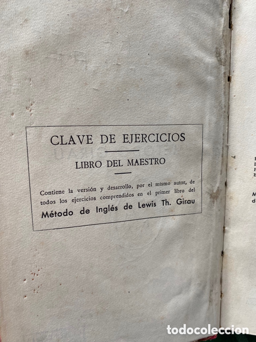 Libros de segunda mano: Libro antiguo del maestro de ingl&eacute;s 1943 - Foto 2
