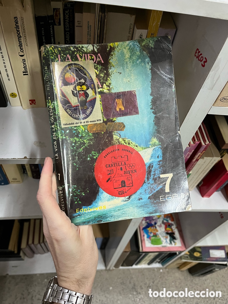 Libros de segunda mano: Esco3 La Vida en la Iglesia 7&ordm; egb libro de texto - Foto 1