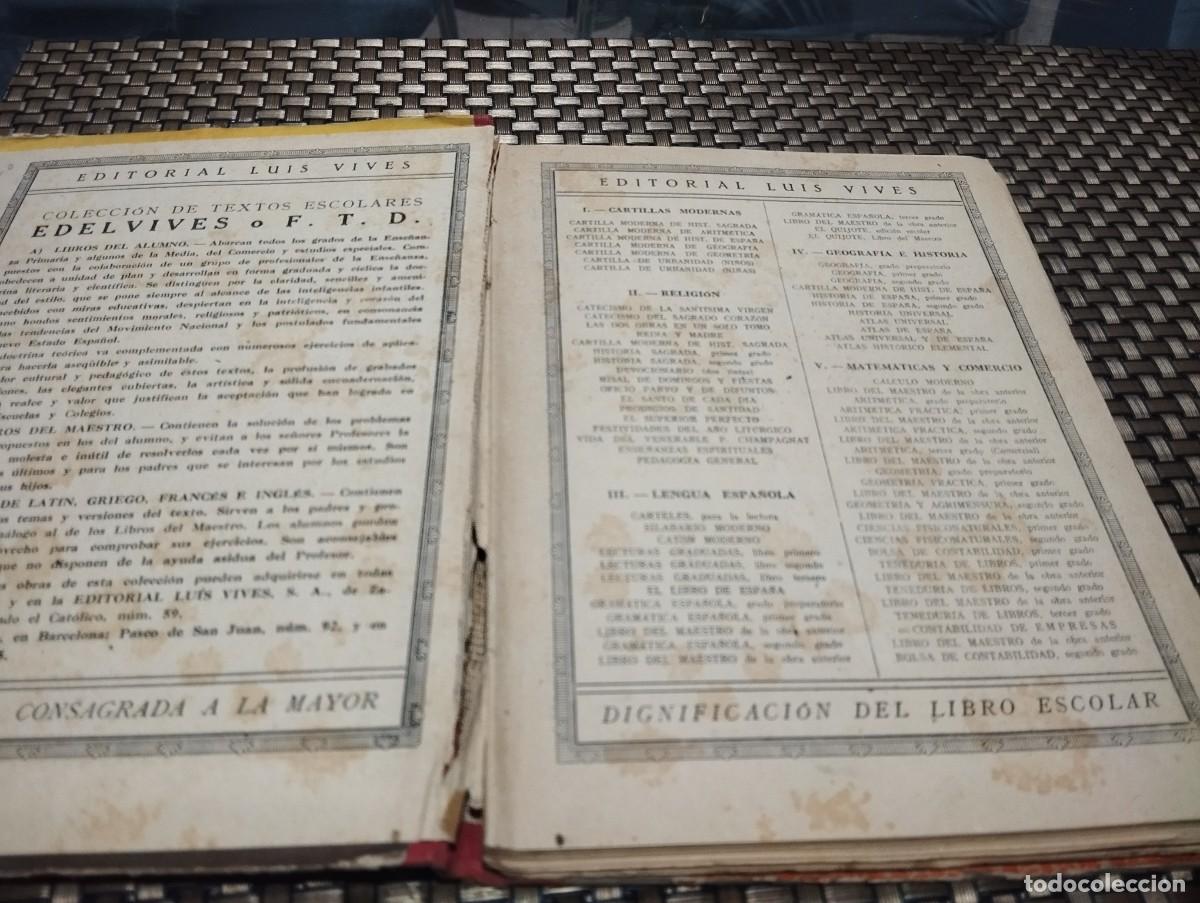 Libros de segunda mano: &Aacute;LGEBRA PRIMER GRADO EDITORIAL LUIS VIVES 1950 - Foto 2