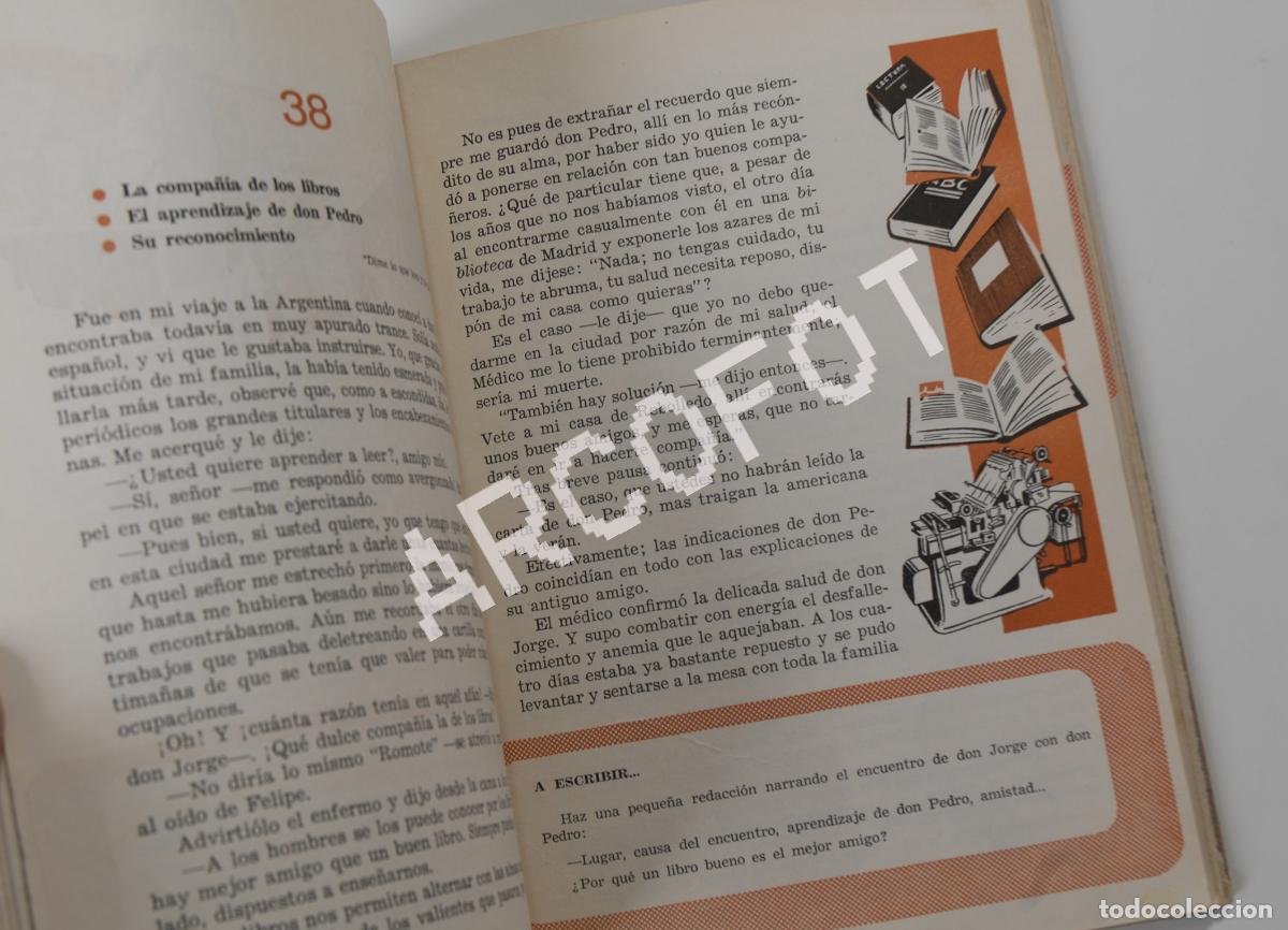 Libros de segunda mano: CHICOS Y COSAS - LECTURAS 3&ordm; 4&ordm; GRADOS - EDICIONES S.M. 1961 - Foto 4