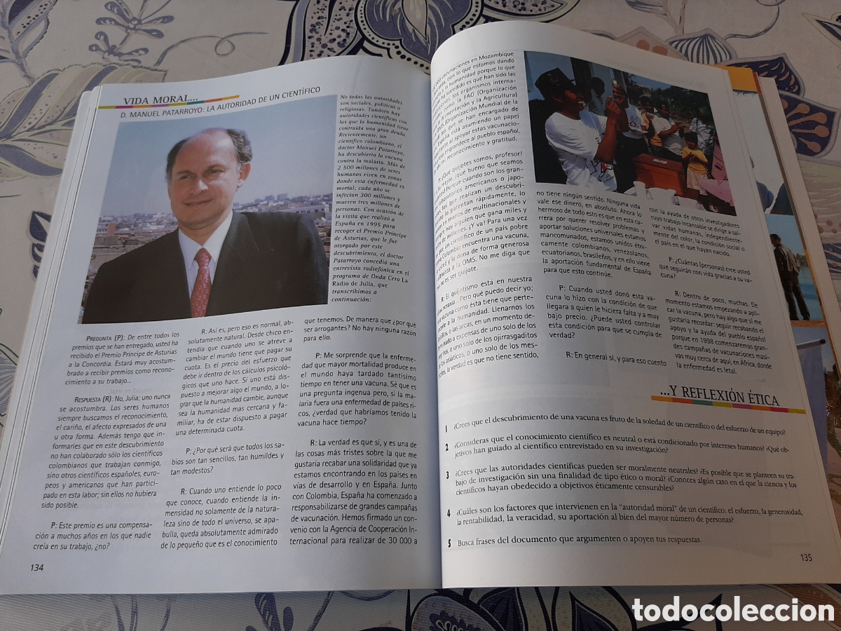 Libros de segunda mano: Vida moral y reflexi&oacute;n &eacute;tica 4 ESO SM 1997 - Foto 14