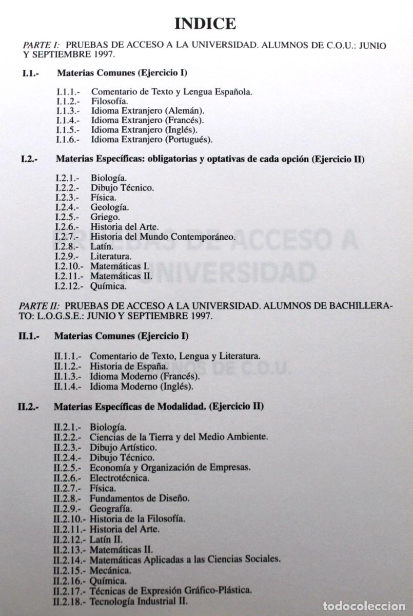 Libros de segunda mano: PRUEBAS DE ACCESO A LAS UNIVERSIDADES DE CASTILLA Y LE&Oacute;N. - Foto 2