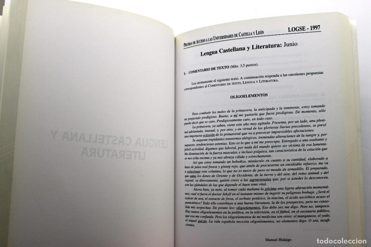 Libros de segunda mano: PRUEBAS DE ACCESO A LAS UNIVERSIDADES DE CASTILLA Y LE&Oacute;N. - Foto 4