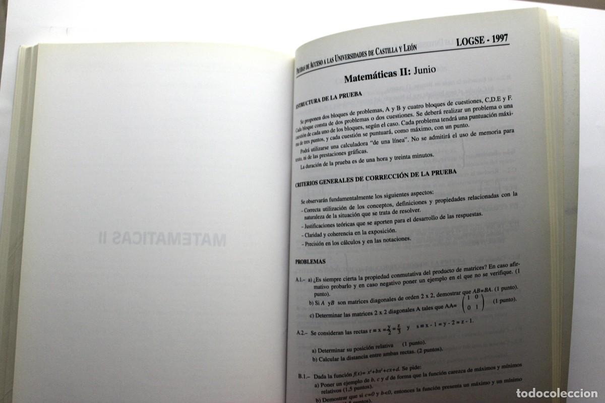 Libros de segunda mano: PRUEBAS DE ACCESO A LAS UNIVERSIDADES DE CASTILLA Y LE&Oacute;N. - Foto 6
