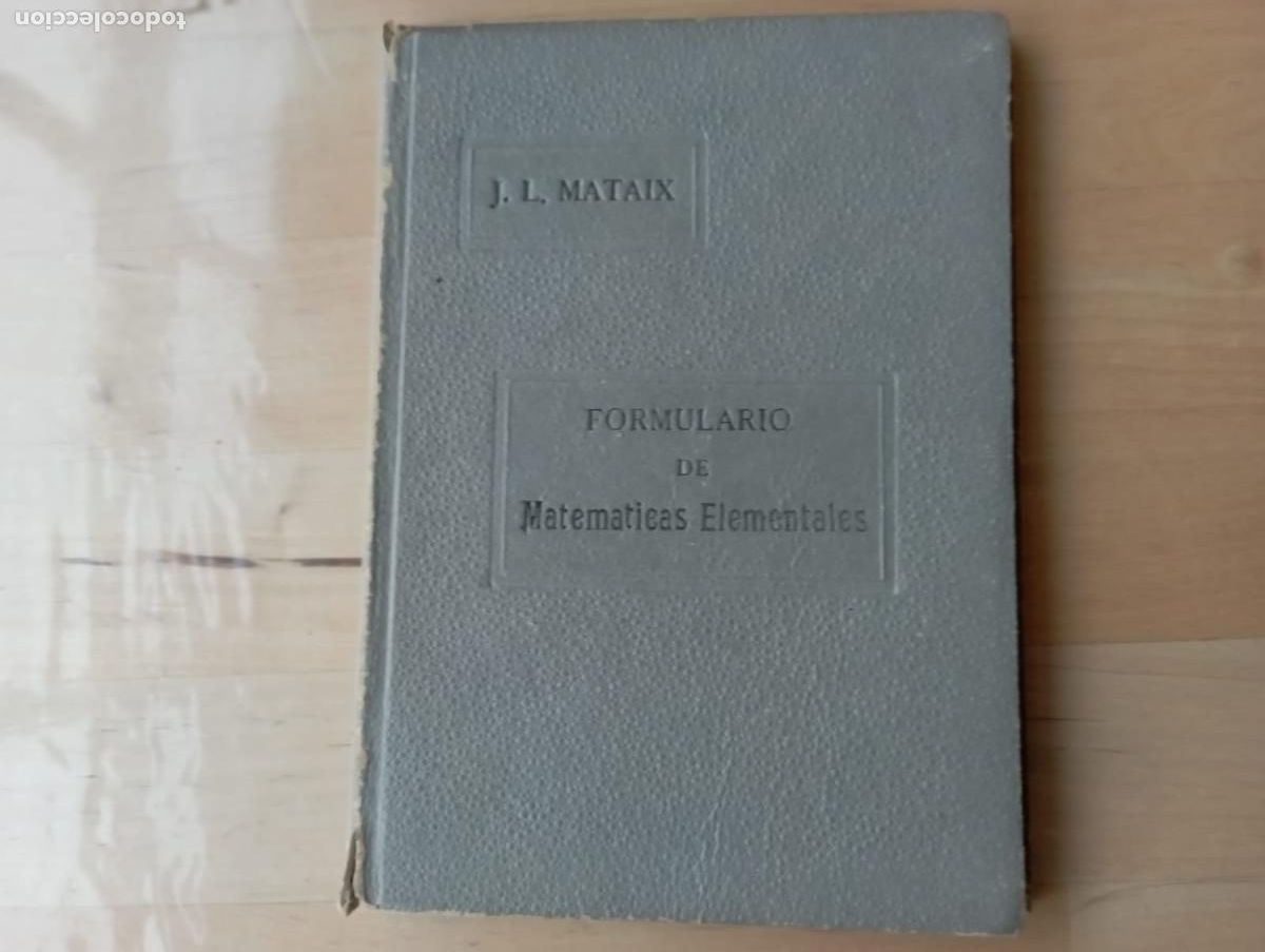 Libros de segunda mano: Formulario de Matem&aacute;ticas elementales. - Foto 1