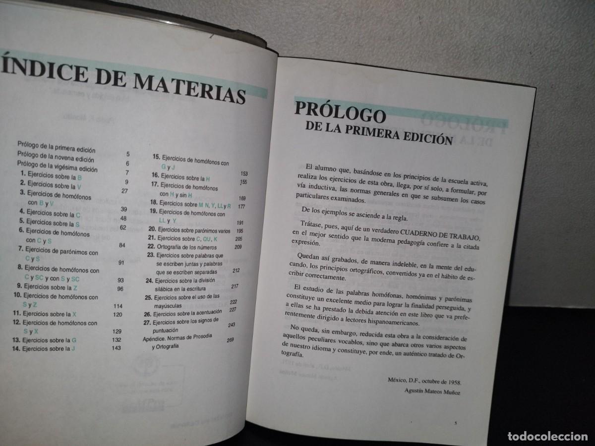 Libros de segunda mano: 95- EJERCICIOS ORTOGR&Aacute;FICOS - AGUST&Iacute;N MATEOS MU&Ntilde;OZ - Foto 5