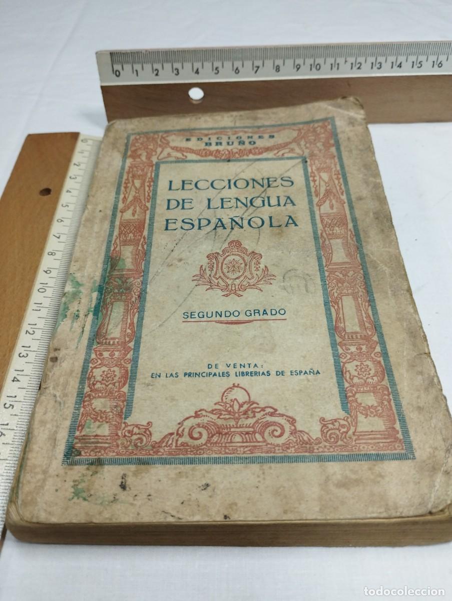 Libros de segunda mano: Lecciones de lengua espa&ntilde;ola. Segundo grado. Ediciones Bru&ntilde;o - Foto 1
