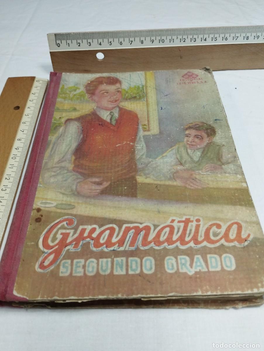 Libros de segunda mano: Gram&aacute;tica, segundo grado. Editorial Luis Vives, 1952 - Foto 1