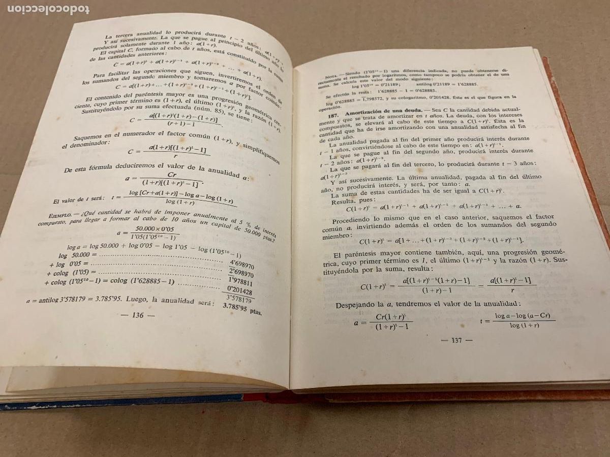 Libros de segunda mano: Antiguo libro de matematicas, Quinto curso. A&ntilde;o 1955. 320pags. - Foto 3