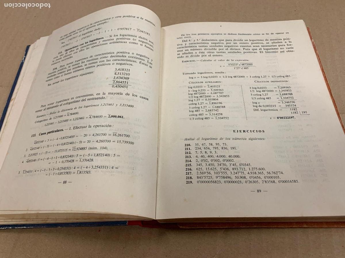 Libros de segunda mano: Antiguo libro de matematicas, Quinto curso. A&ntilde;o 1955. 320pags. - Foto 5