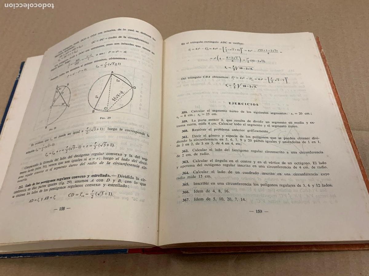 Libros de segunda mano: Antiguo libro de matematicas, Quinto curso. A&ntilde;o 1955. 320pags. - Foto 6
