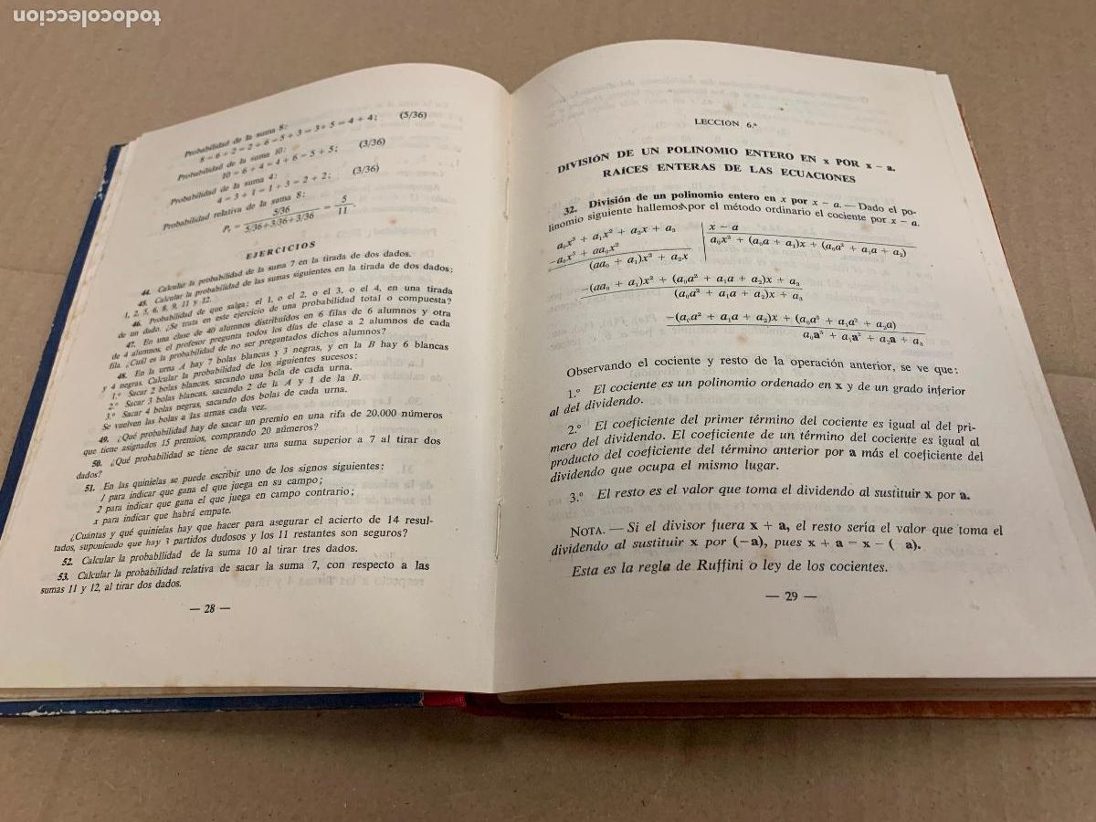 Libros de segunda mano: Antiguo libro de matematicas, Quinto curso. A&ntilde;o 1955. 320pags. - Foto 10
