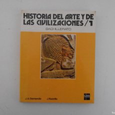Libros de segunda mano: LIBRO DE TEXTO, HISTORIA DEL ARTE Y LAS CIVILIZACIONES 1 BACHILLERATO, SM EDICIONES, 1988