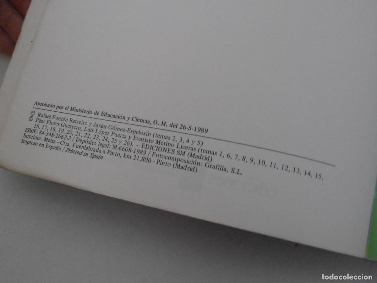 Libros de segunda mano: LIBRO DE TEXTO, MUNDO HISPANICO, 3 BUP, SM EDICIONES, 1989 - Foto 3