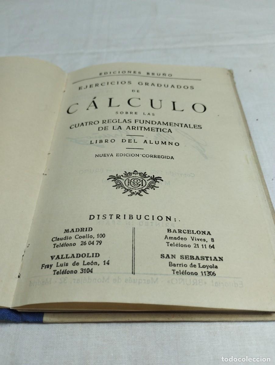 Libros de segunda mano: Ejercicios de c&aacute;lculo. Ediciones Bru&ntilde;o, 1952 - Foto 2