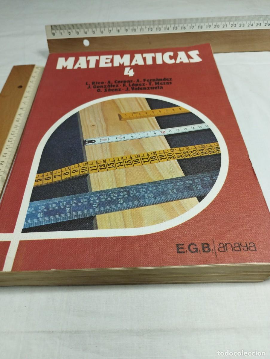 Libros de segunda mano: Matem&aacute;ticas 4. EGB, Anaya. - Foto 1