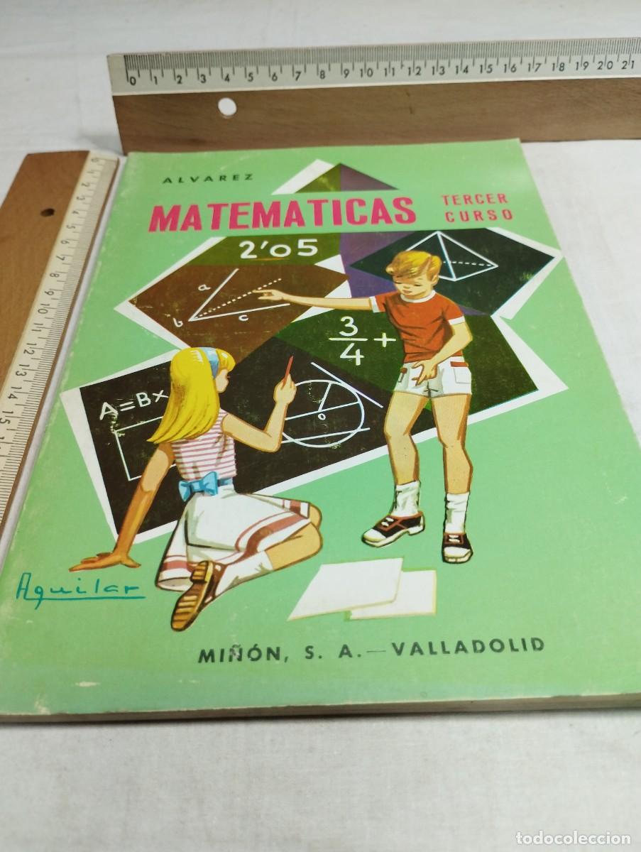 Libros de segunda mano: Matem&aacute;ticas tercer curso. Editorial Mi&ntilde;&oacute;n, 1966 - Foto 1