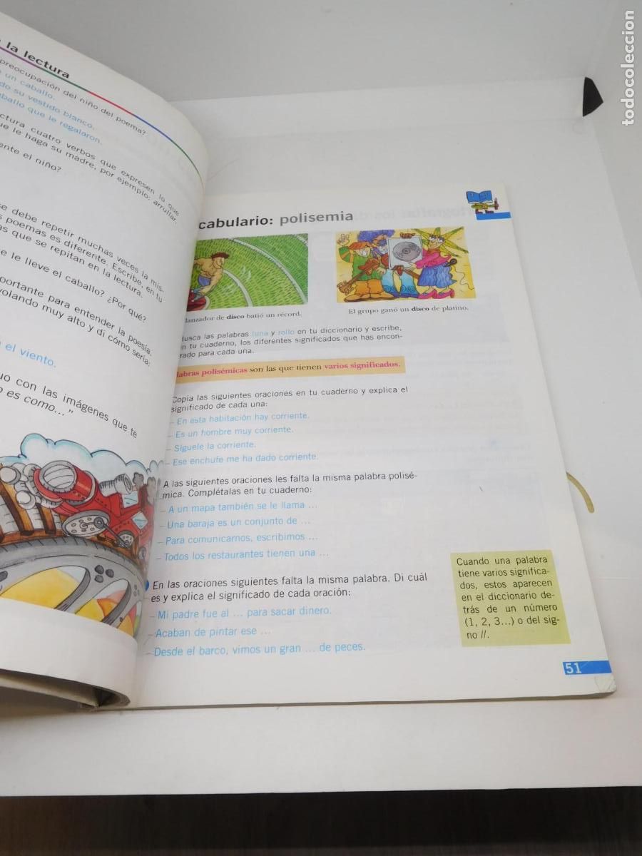 Libros de segunda mano: M69 Libro de texto Lengua 4 Primaria 4&ordm; Anaya 2001 - Foto 2
