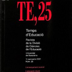 Libros de segunda mano: TEMPS D`EDUCACIÓ (CATALÁN)