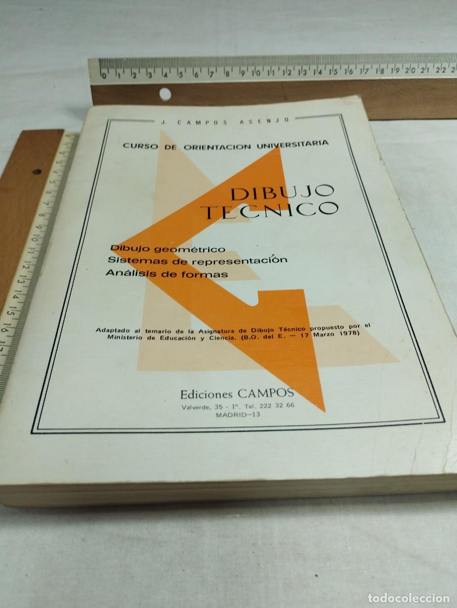 Libros de segunda mano: Dibujo t&eacute;cnico, COU. J. Campos, 1978 - Foto 1