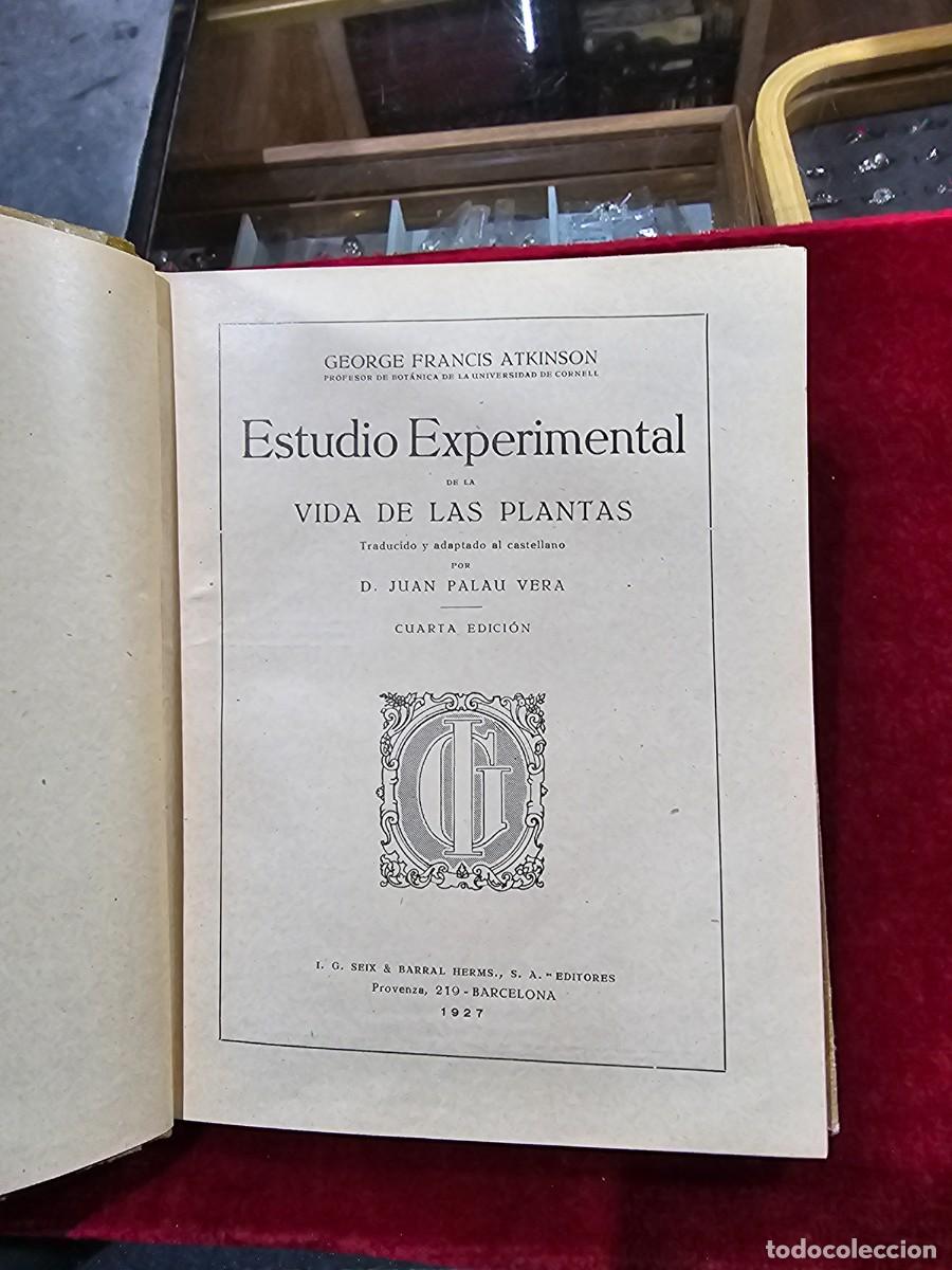 Libros de segunda mano: Antiguo libro texto estudio experimental vida de las plantas seix barral - Foto 3