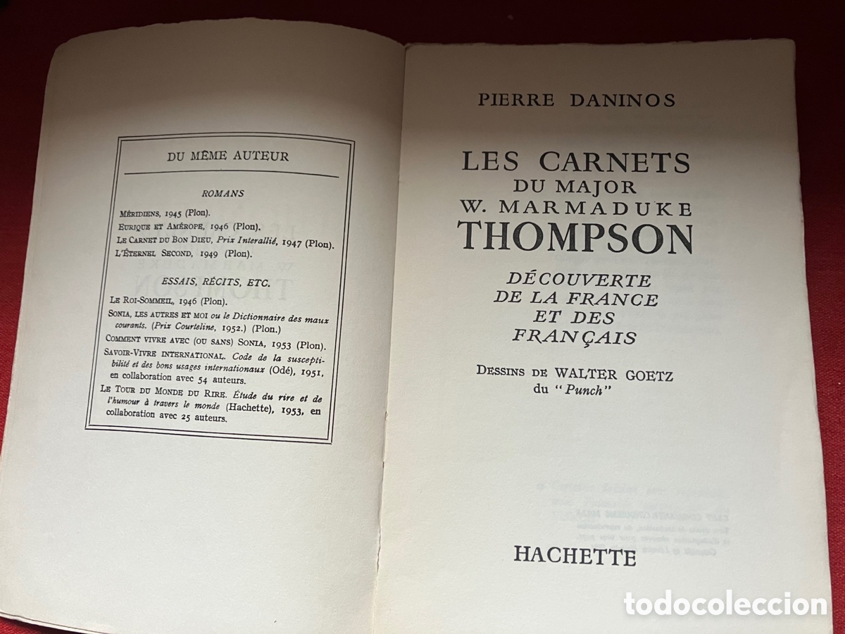 Libros de segunda mano: Les carnets du major Thompson - Foto 2