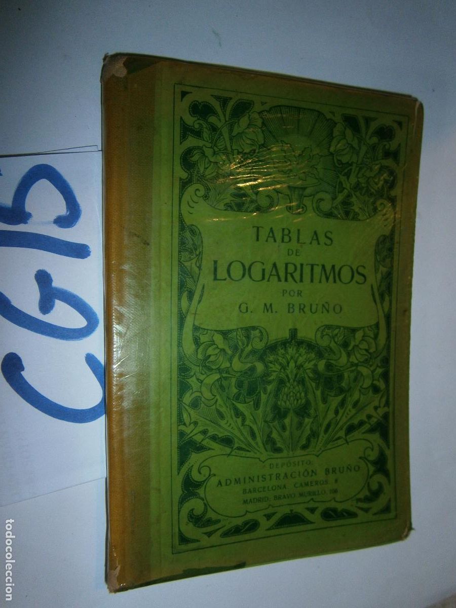 Libros de segunda mano: ANTIGUO LIBRO DE TEXTO - TABLA DE LOGARITMOS - Foto 1