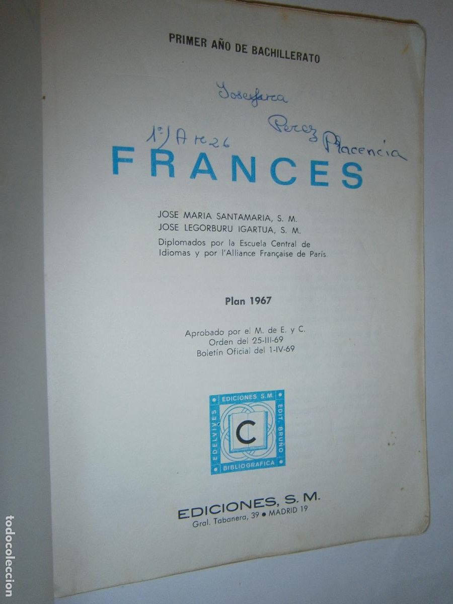 Libros de segunda mano: ANTIGUO LIBRO DE TEXTO - FRANCES - Foto 2