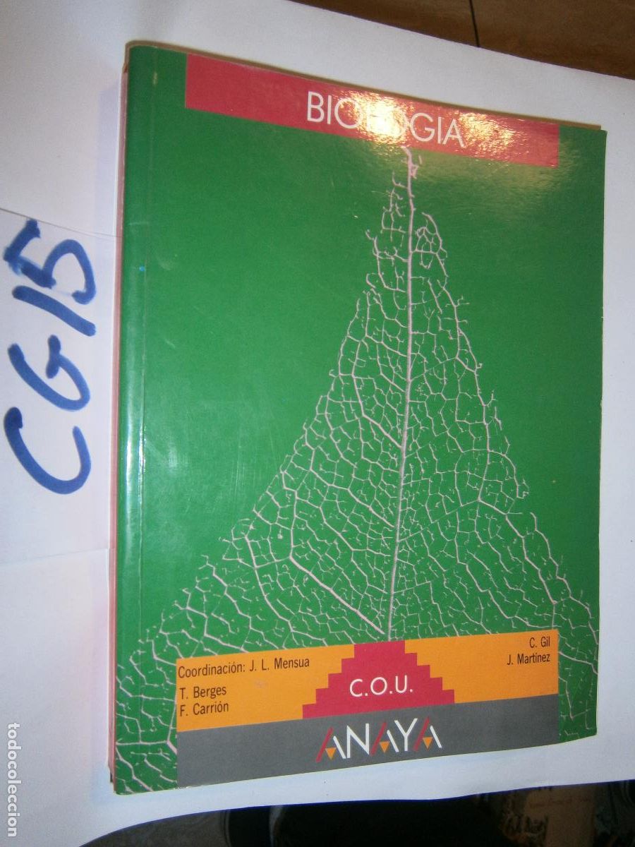 Libros de segunda mano: ANTIGUO LIBRO DE TEXTO - BIOLOGIA COU - Foto 1