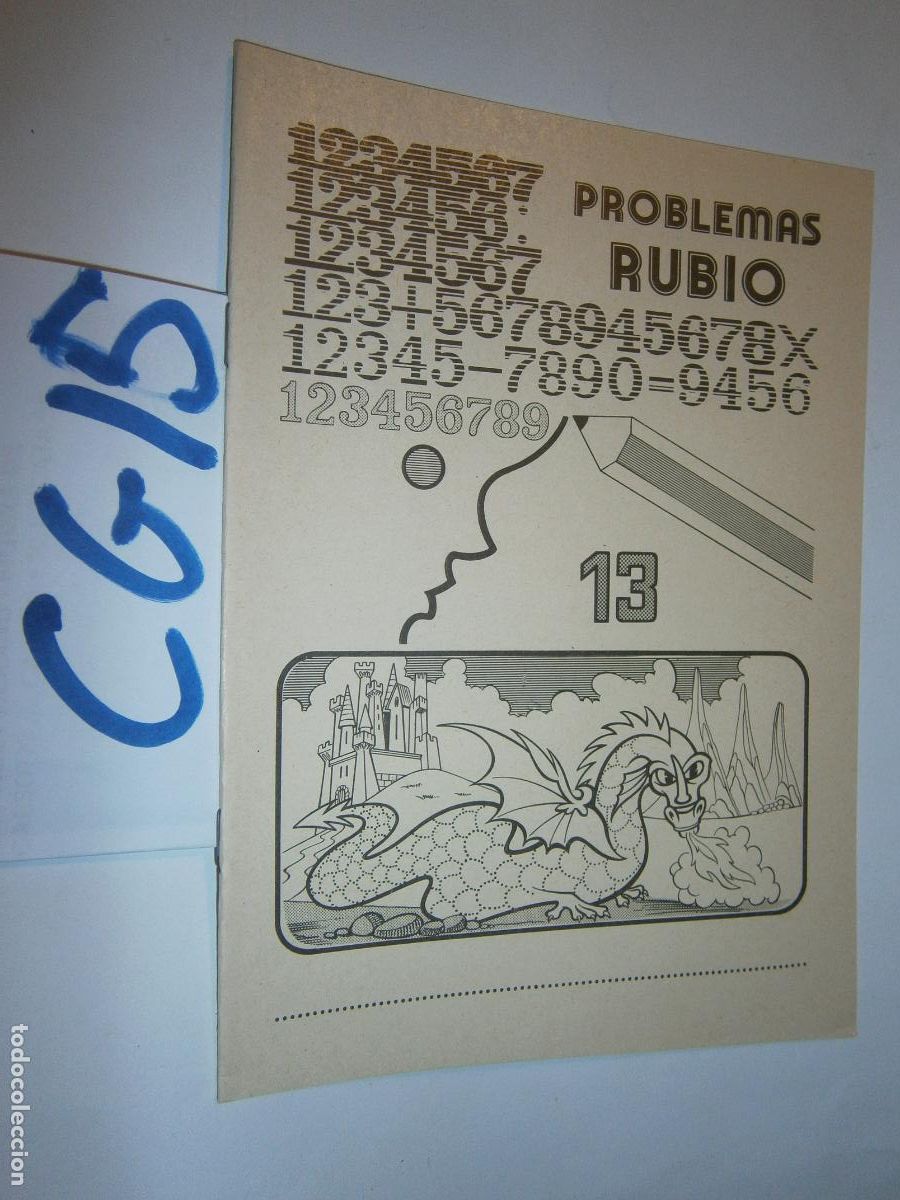 Libros de segunda mano: ANTIGUO LIBRO DE TEXTO - PROBLEMAS RUBIO - Foto 1