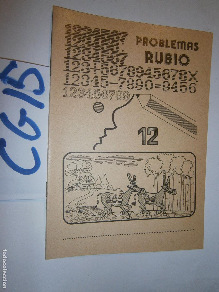 Libros de segunda mano: ANTIGUO LIBRO DE TEXTO - PROBLEMAS RUBIO - Foto 1