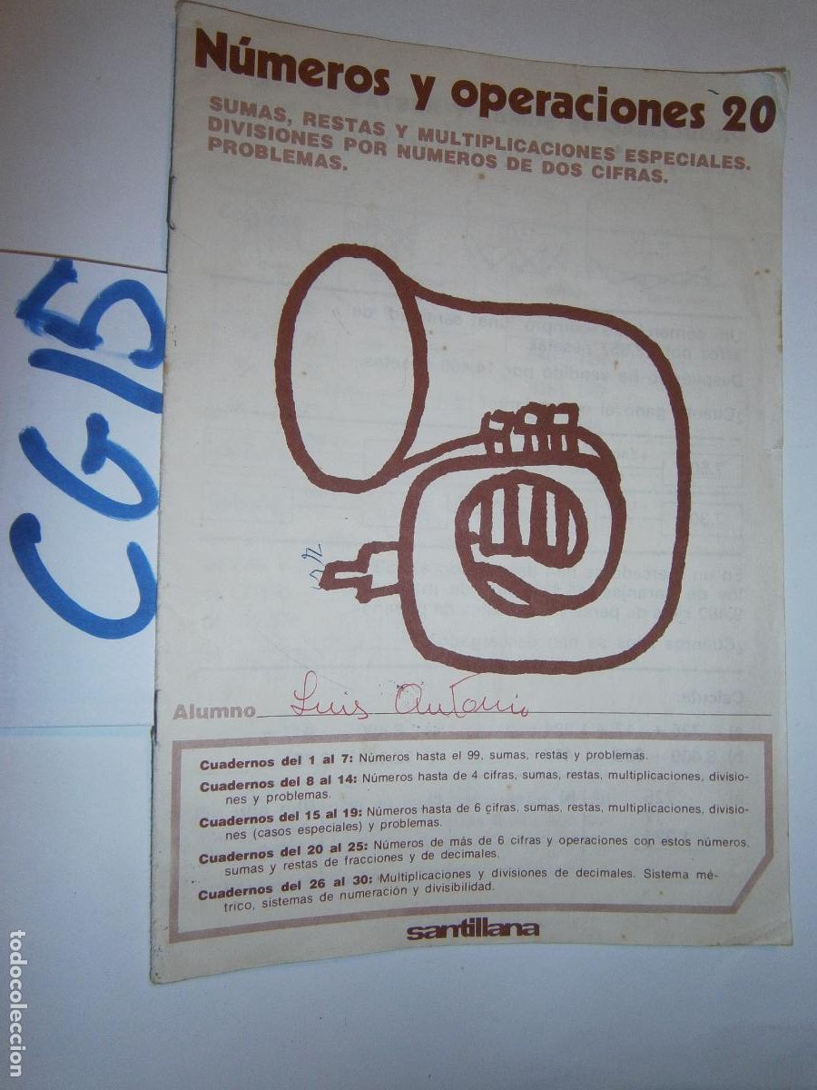 Libros de segunda mano: ANTIGUO LIBRO DE TEXTO - NUMEROS Y OPERACIONES - Foto 1
