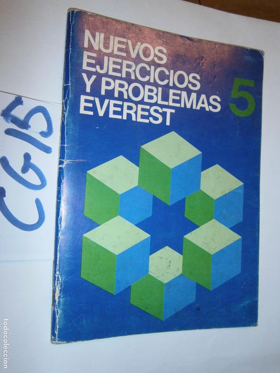 Libros de segunda mano: ANTIGUO LIBRO DE TEXTO - NUEVOS EJERCICIOS Y PROBLEMAS EVEREST 5 EGB - Foto 1