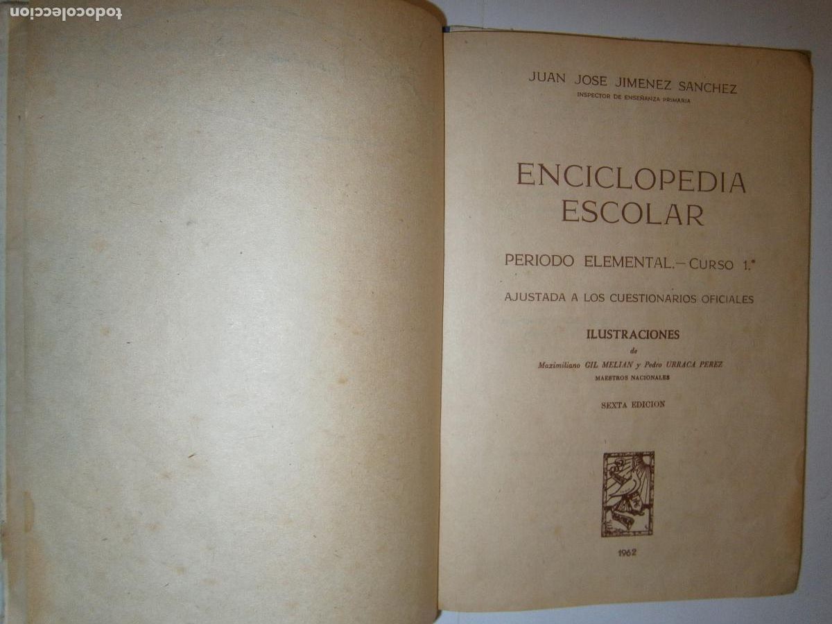 Libros de segunda mano: ANTIGUO LIBRO DE TEXTO - ENCICLOPEDIA ESCOLAR 1ER. CICLO - Foto 2