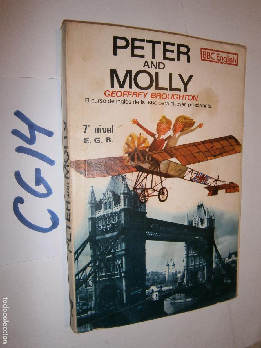 Libros de segunda mano: ANTIGUO LIBRO DE TEXTO - INGLES 7&ordm; EGB (PETER Y MOLLY) - Foto 1