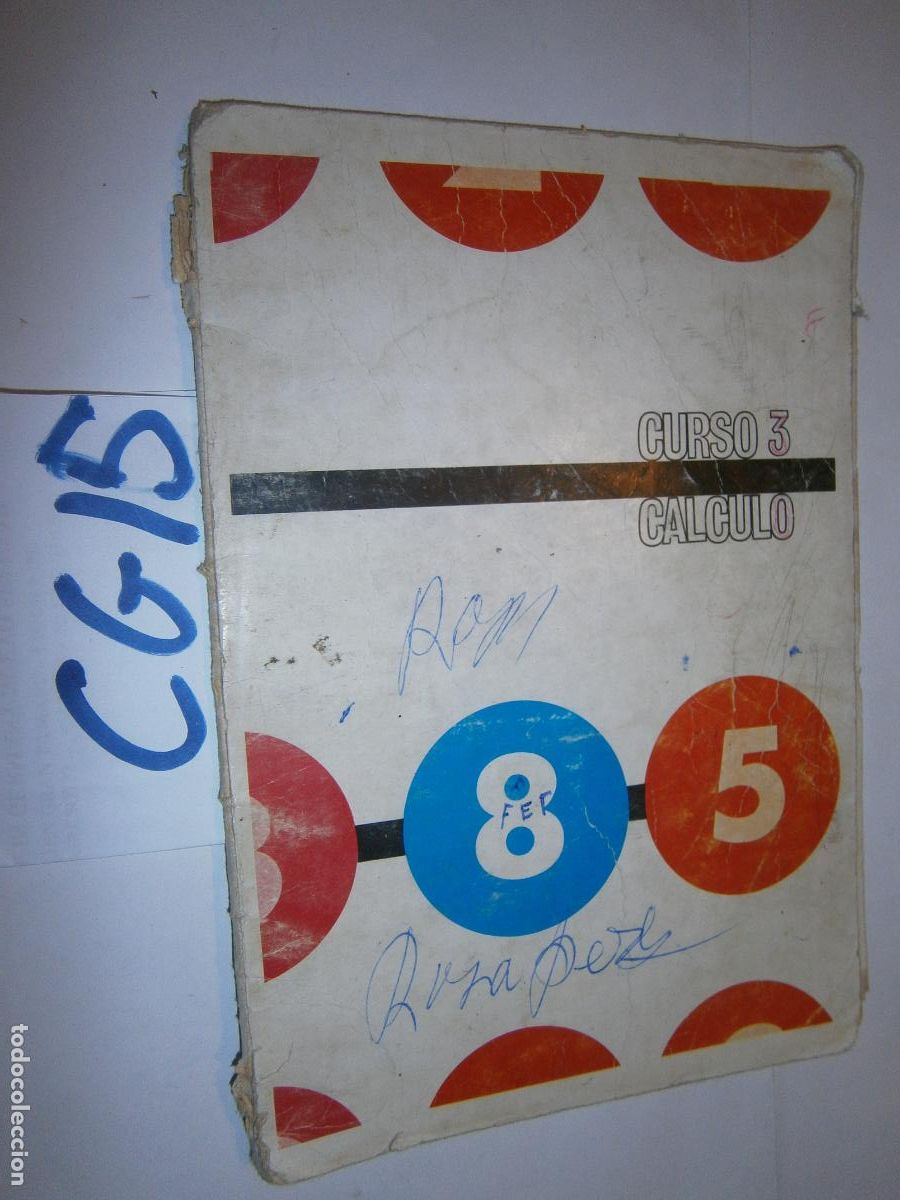 Libros de segunda mano: ANTIGUO LIBRO DE TEXTO - CALCULO 3&ordm; - Foto 1